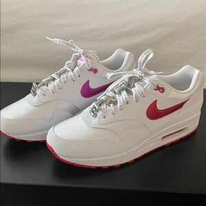 NEW Nike Air Max White Red & Pink Women's Sneakers
